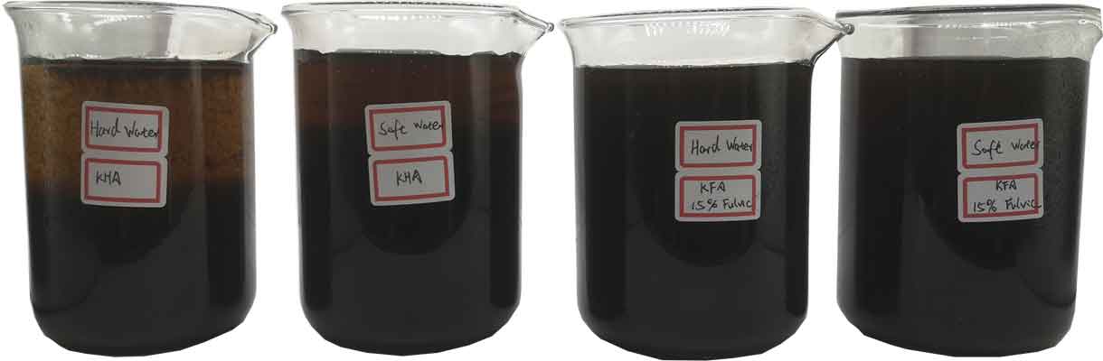 Assuming that fulvic acid (FA) is a single substance, and humic acid (HA) is a separate substance, it is necessary to exclude each other when testing the two.